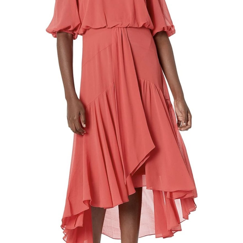 NWT! TAYLOR Dresses with a high-low effect, v-neck & A-line silhouette